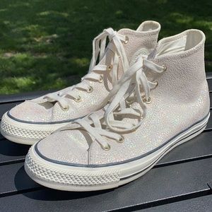 RARE Converse All Star Metallic Iridescent Hi Tops